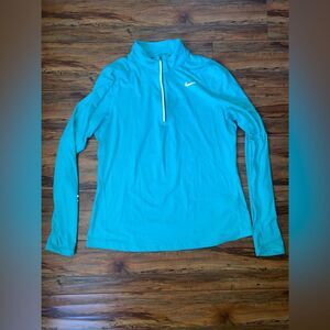Nike Teal Dri-FIT long sleeved Athletic Top sz Lrg